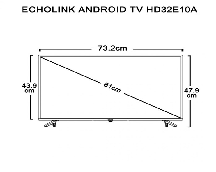 ECHOLINK TV 32″ HD HD32E10A Android 9.0 photo 8
