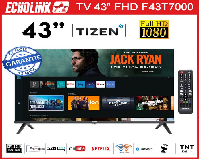 ECHOLINK TV 43″ TIZEN F43T7000 photo 1