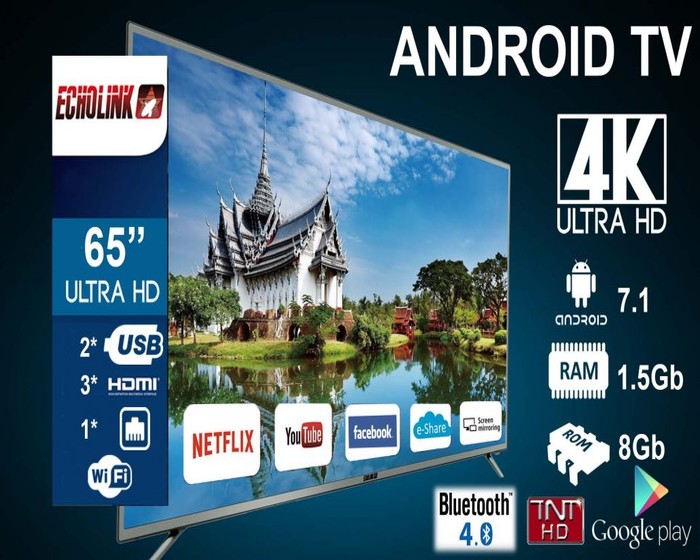 TV ECHOLINK 65 SMART ANDROID photo 1